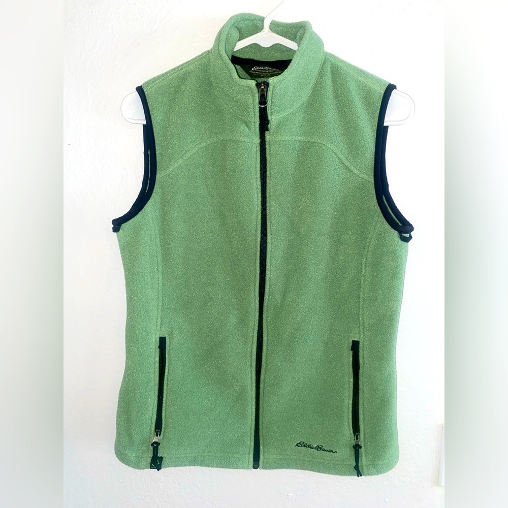 Eddie Bauer Full Zip Polartec Fleece Vest Size Small